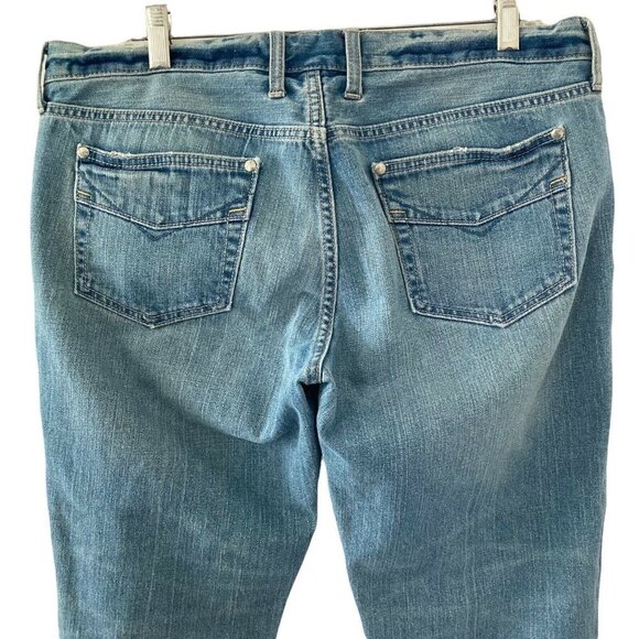 Gap Jeans Original Low Rise Light Wash blue Denim Womens Size 14R - Picture 6 of 8